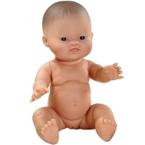 Paola Reina Gordi Baby Doll Girl Yeux En Amande - 34 Cm