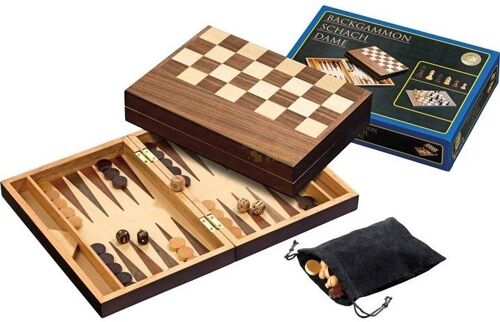 Philos Chess/Backgammon Cassette Champ 32 Mm, Hauteur Du Roi 65 Mm