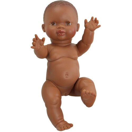 Paola Reina Gordi Baby Doll Girl Amparo Dark Brown - 34 Cm