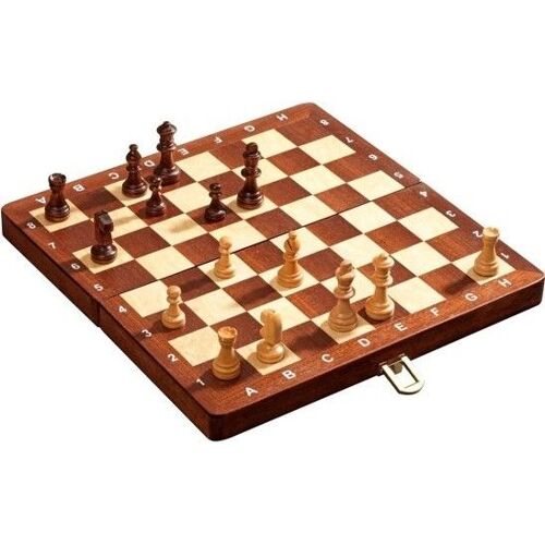 Philos Travel Chess Cassette De Luxe 30 Mm Field, King Height 48 Mm