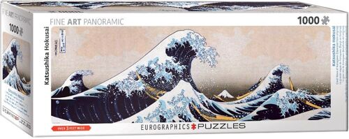 Casse-Tête Eurographics Grande Vague De Kanagawa - Panorama De Katsushika Hokusai - 1000 Pièces