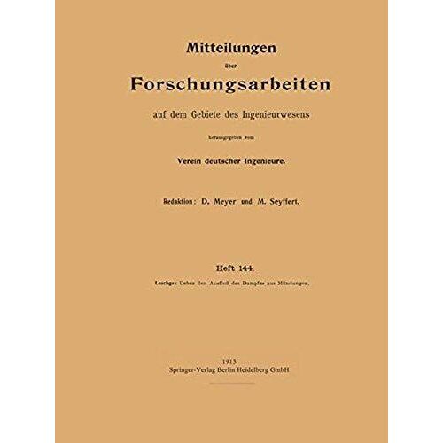 Ueber Den Ausfluß Des Dampfes Aus Mündungen