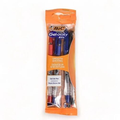 Set 4 Stylos À Bille Bic Gel-Ocity Stic