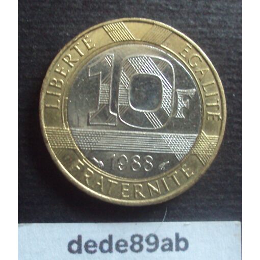 France - 10 francs Génie de la Bastille - 1989 | Chez Gilles bédé