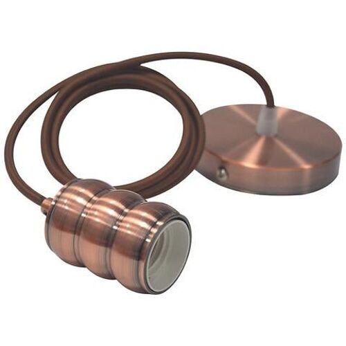 Suspension Câble (1m) Gauss Cuivre E27 Ip20 Max 60w