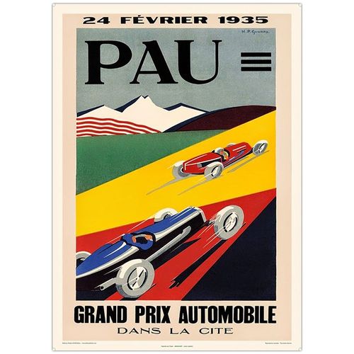 Affiche Grand Prix Automobiles Pau 1935