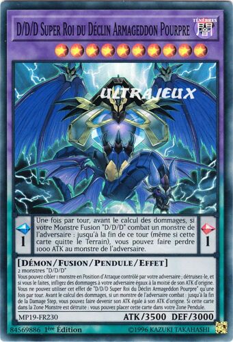 Yu-Gi-Oh! - Mp19-Fr230 - D/D/D Super Roi Du Déclin Armageddon Pourpre - Super Rare