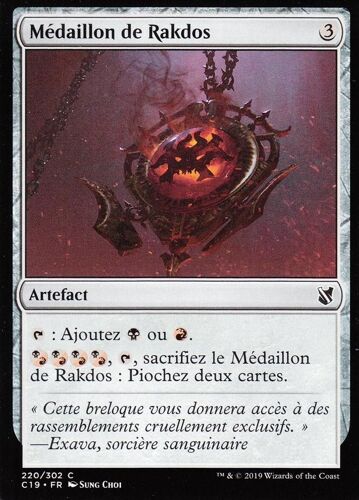 Médaillon De Rakdos - Mtg - Commander 2019 - C - 220/302