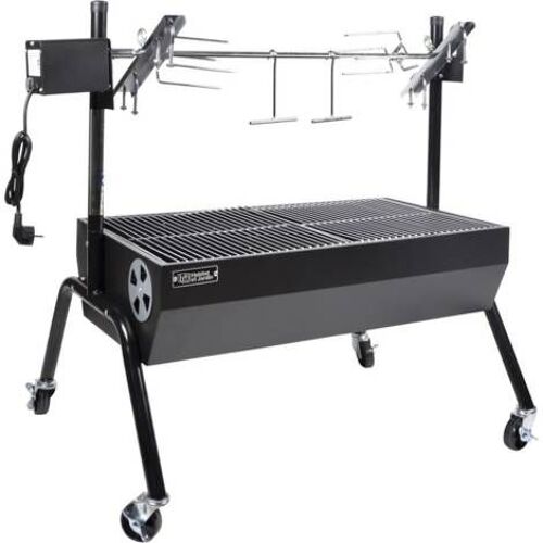 Rôtissoire charbon avec broche électrique "Senator" - Noir