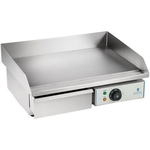Plancha Électrique Simple Lisse Grill Électrique Professionnelle Inox 3000w 55cm