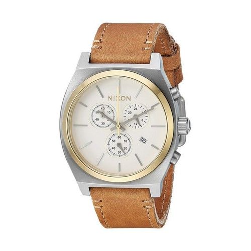 Homme Nixon Le Heure Teller Chrono Cuir Chronographe Montre A1164-2548