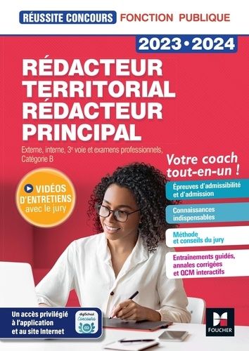 Rédacteur Territorial/Rédacteur Principal - Concours Externe, Interne, 3e Voie Et Examens Professionnels, Catégorie B