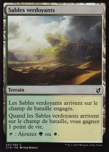 Sables Verdoyants - Mtg - Commander 2019 - C - 231/302