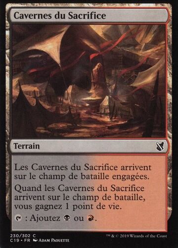 Cavernes Du Sacrifice - Mtg - Commander 2019 - C - 230/302