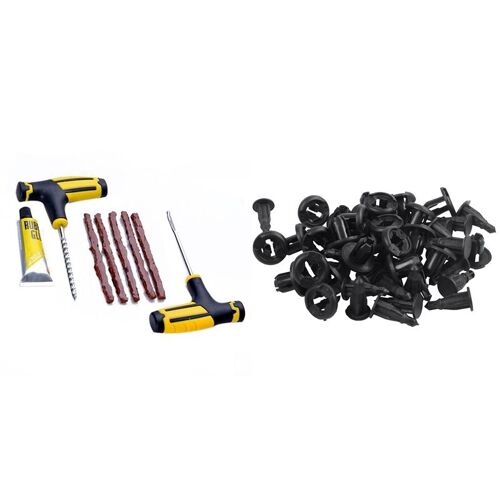 Rivets De Porte De Pare-Choc De Voiture En Plastique, Trou De 10mm Et 8 Pièces De Pneu De Vélo À Perforation Rapide, Bloc De Bouchon, 25 Pièces