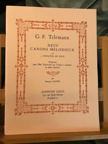 9 Canons Mélodieux Ou 3 Sonates En Duo Flûte (Ou Violon) Et Guitare (Ou 2 Guitares)