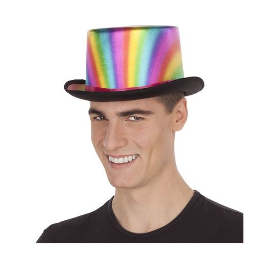 Chapeau Haut-De-Forme Ar-En-Ciel Dégradé