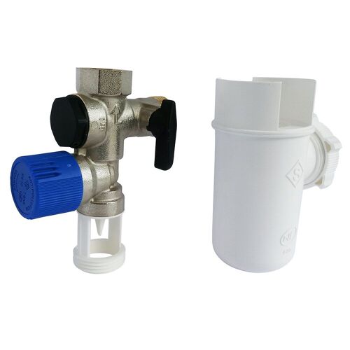 Kit Nf Comprenant 1 Groupe De Sécurité Laiton Et 1 Entonnoir Siphon