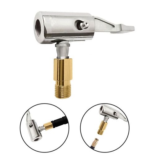 Connecteur De Valve De Gonflage De Pneu De Voiture, Mandrin À Air, Adaptateur À Clip, Valve De Roue De Pneu En Laiton Pour Pompe À Air De Voiture