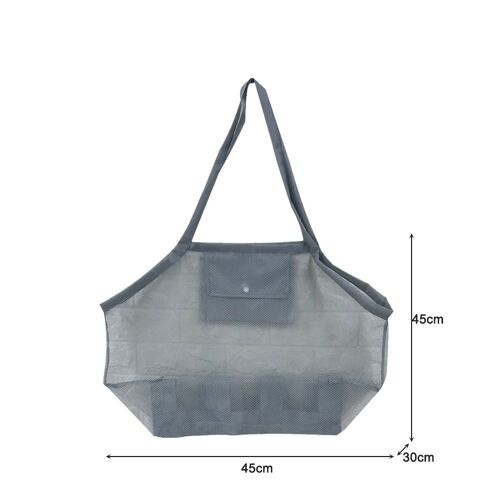 Sac de plage en maille, rangement de vêtements de voyage, natation, sport, Fitness, porte coquillage de plage, conteneur d'outils de dragage de sable