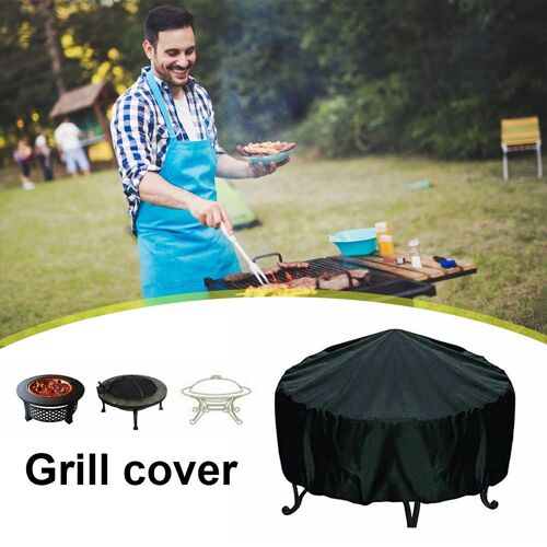 Housse de protection pour barbecue, pour l'extérieur, étanche à la pluie et à la poussière, pour Grill rond, petite couverture de Table ronde, produits ménagers