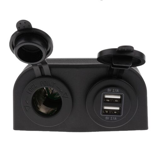 Prise De Courant 12v Moto | Voiture, Moto Marine, Prise De Courant, Double Usb, Chargeur, Prise + Fils