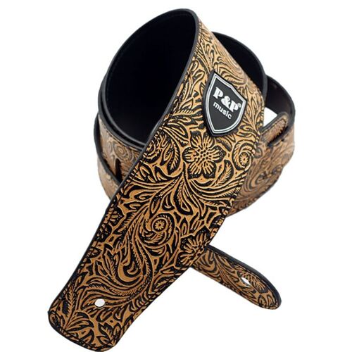 Sangle De Guitare Électrique Large 1.6m, En Cuir Pu Gaufré, Pour Guitare Acoustique, Basse