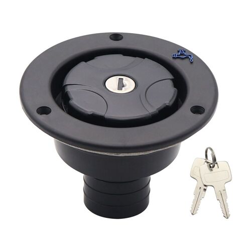 Trappe De Remplissage D'eau Douce Pour Voiture, Véhicule De Loisir, Bateau, Camping, Filtre D'entrée Verrouillable, Caravane, Remorque, Bouchons De Réservoir, Accessoire