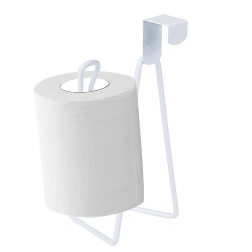 Support de support de papier toilette en métal Réservoir de papier hygiénique Rouleau de papier hygiénique Support de support de papier pour le stockage et l'organisation de la salle de bain