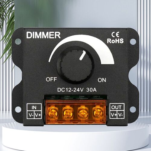 Contrôleur De Gradation Led 12v ¿ 24v Dc, Interrupteur De Gradation Led, Pwm Numérique, Gradation Continue Pour Bande De Lampe, Couleur Unique