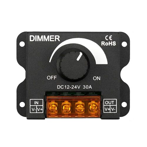 Variateur De Luminosité Réglable Pour Lampe, Pilote De Bande D'ampoule, Contrôleur D'alimentation Pour Document Unique, 30a Dc, 12v, 24v, 360w