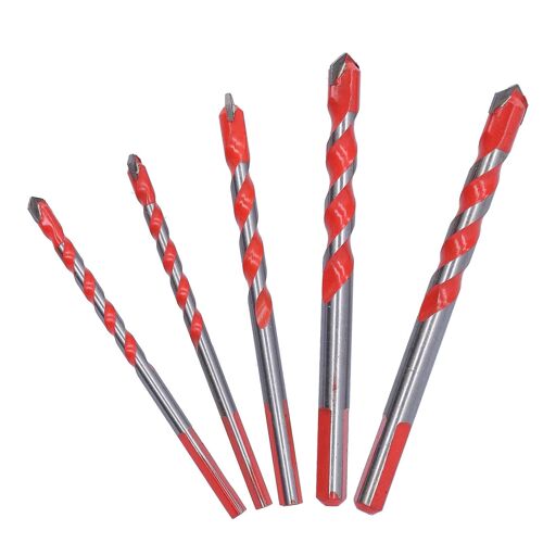5 Pcs Ensemble De Mèches De Carbure De Tungstène Multifonction Pour La Brique De Béton De Tuiles En Céramique