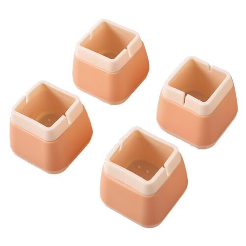 Chaise Pieds Couverture Protecteurs de sol Anti-rayures Anti-dérapant Coussinets en silicone Meubles Tabouret Pieds Capuchons de protection pour HomeSquare Orange