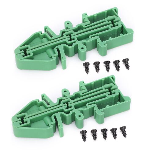 2 Set Support de carte de circuit imprimé C45 Adaptateur de montage sur rail DIN Installer les accessoires de vis KPRH-180