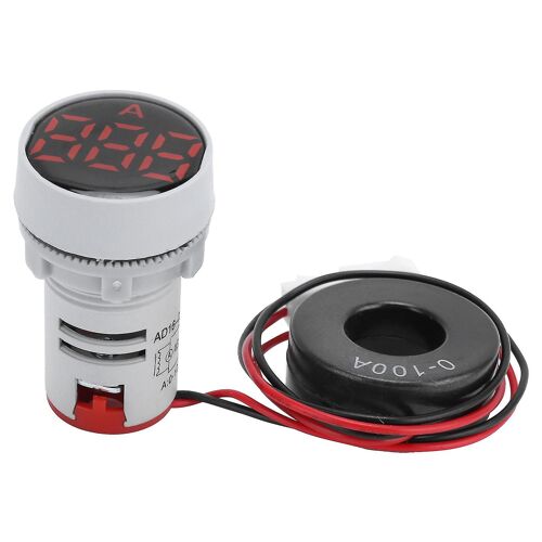 Compteur De Courant Numérique Panneau De Cristal Ampèremètre Indicateur De Signal Rond Ac 220v Ad16-22dsared