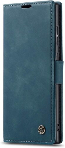 Coque Samsung Galaxy Note10 Lite/M60s/A81,Coque Rabat avec Magnetique,Housse Portefeuille Cartes Stand Fonction (Bleu)