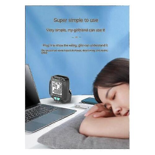 Testeur de prise plein écran Testeur de tension CA Ground Zero 30V-250V Rcd Test Plug Polarity Phase Check