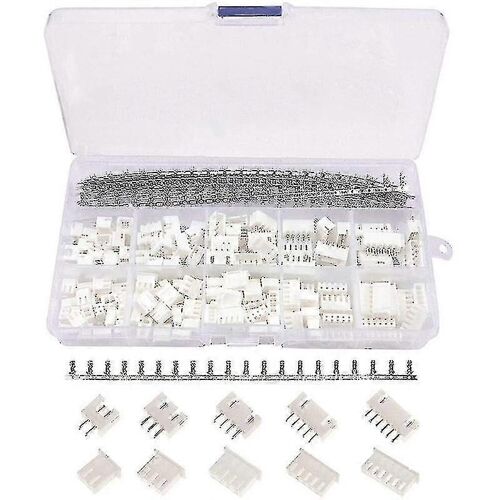 460pcs 2.54mm Jst-xh Kit avec 2.54mm Broche femelle et 2/3/4/5/6 Pin Plug