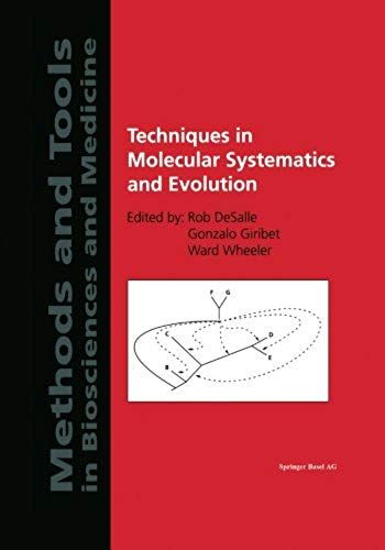 Techniques In Molecular Systematics And Evolution