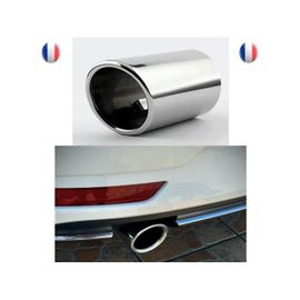 Embout Echappement Silencieux 7cm Chromée Sortie Simple Pour Golf Audi Skoda Bmw Mercedes Vehicules Compatibles : Voir Descprition