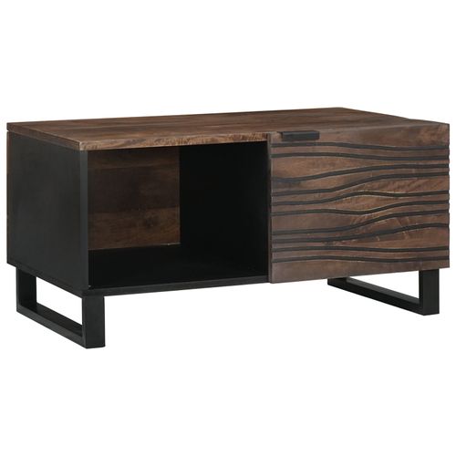 Vidaxl Table Basse 80x50x40 Cm Bois Massif De Manguier Et Bois D'ingénierie
