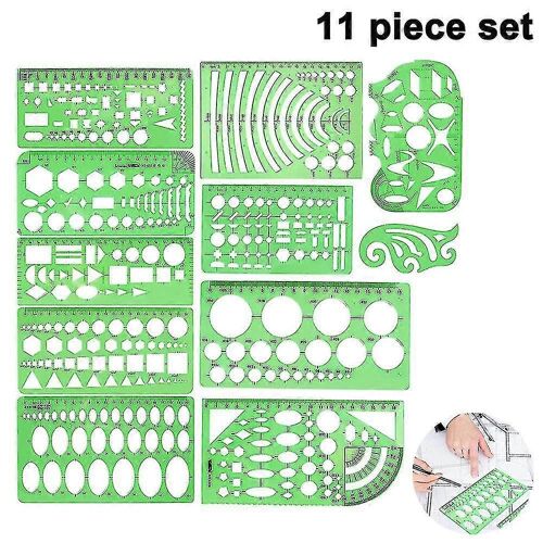 Modèles De Cercle Mesure Géométrie Règle Plastique Dessin Géométrique Peinture Pochoirs Échelle Outils De Dessin Forme Pochoirs Jeu De Dessin Pour L¿École Et O