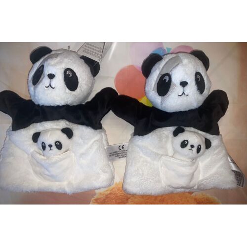 Doudou Panda Rocker Marionnette Kiabi Lot De Deux Doudous Marionnettes Jouets Bebe