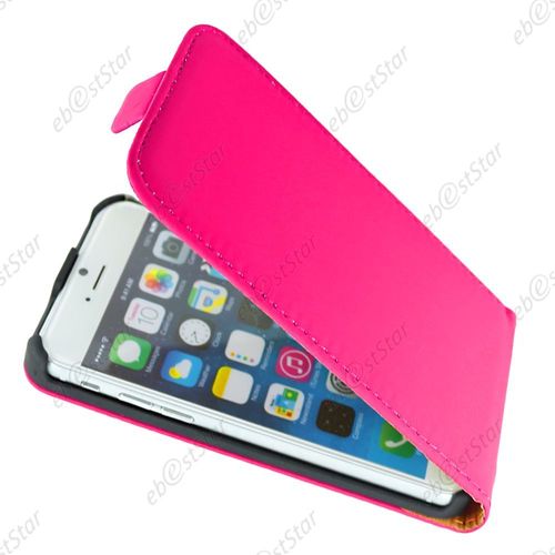 Ebeststar ® Pour Apple Iphone 6 Écran 4,7" Etui Pu Cuir Rabattable Housse Coque Ultra Slim + Film Protection D'écran, Couleur Rose