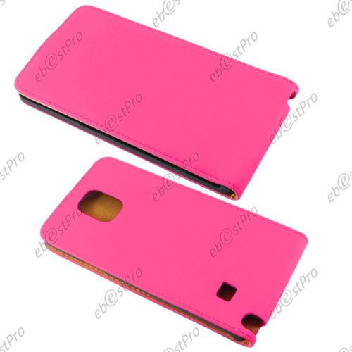 Ebeststar ® Pour Samsung Galaxy Note 4 N910f Etui Pu Cuir Rabattable Housse Coque Ultra Slim + Film Protection D'écran, Couleur Rose