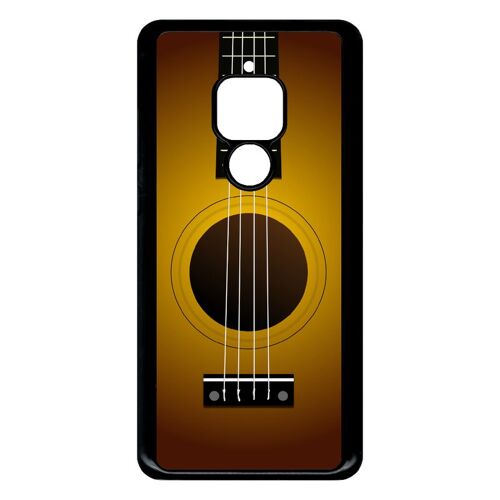 Coque Pour Smartphone - Guitare - Compatible Avec Huawei Mate 20 - Plastique - Bord Noir
