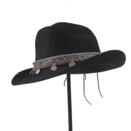 Chapeau De Cowboy Western Unisexe Pour Casquette D'équitation En Faux Cuir