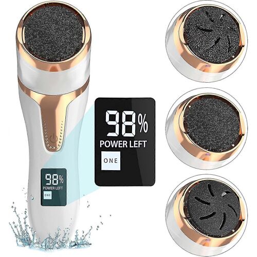 Dissolvant De Callosité Électrique, Lime À Pied Électrique Rechargeable Avec Fonction D'aspiration Sous Vide, Suppression Des Callosités Étanches Ipx7 Pour Les Pieds Callus Remova