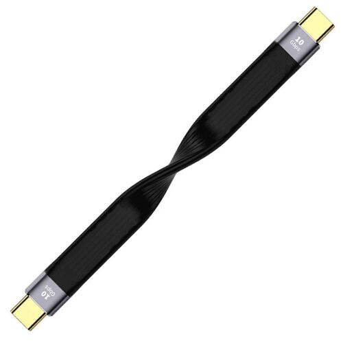 Ligne de transmission flexible Usb3.1, (usb-c mâle vers usb-c mâle)