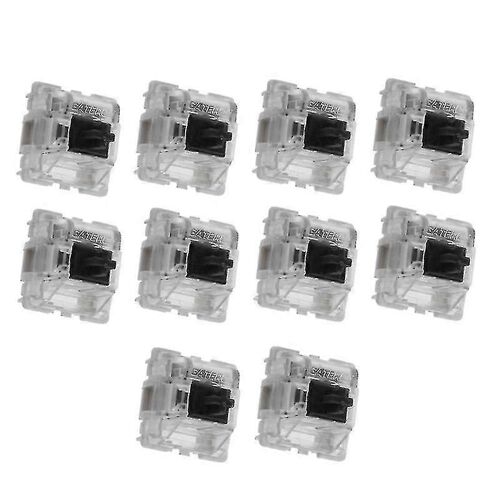 10pcs / pack Smd Black Switches Clavier mécanique 3pins Mx Commutateurs Transparent Case Fit Gk61 Gk64 Gh60